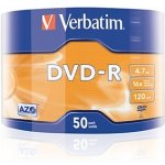 Verbatim DVD-R 4,7GB 16x WRAP Bulk, 50ks (43788) – Hledejceny.cz