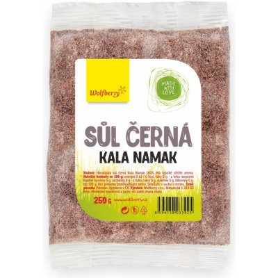Wolfberry himalájská sůl černá Kala Namak jemná 250 g – Hledejceny.cz