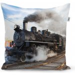 Sablio Polštář Parní lokomotiva 40x40 – Zboží Dáma