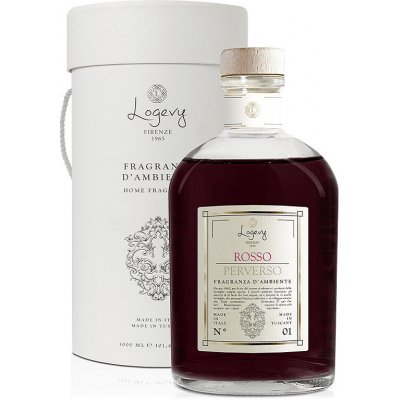 Logevy Firenze 1965 Logevy aroma difuzér s tyčinkami Rosso Perverso Vzrušující rudá 250 ml – Hledejceny.cz