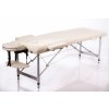 Masážní stůl a židle RestPro® ALU2 M SET Hliníkové masérské lehátko 180 x 60cm krémová
