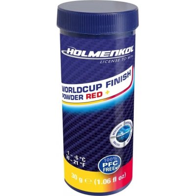 Holmenkol Worldcup Finish Powder Red + -1°/-6°C 30 g 2026/27 – Hledejceny.cz