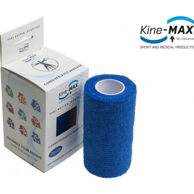 Kine-Max Cohesive Elastic Bandage modrá 10 cm x 4,5 m