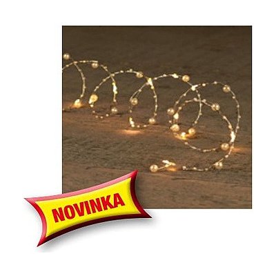 VAN80 Perličky 20xLED 2m bat.stříbrné 230412 – Hledejceny.cz