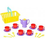 Mikro Trading čajový set v košíku žlutá – Hledejceny.cz