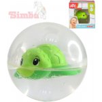 SIMBA Baby želvička plavající v kouli 8cm pro miminko s4010034 – Sleviste.cz