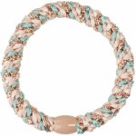 KKNEKKI Gumička do vlasů Kknekki Turkish Beige Glitter, béžová barva, textil – Zboží Mobilmania