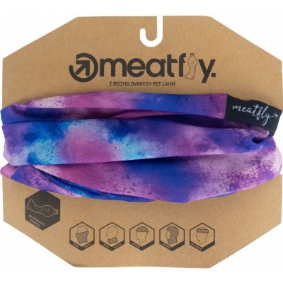 Meatfly šátek Cody Purple Aquarel fialová – Zboží Mobilmania