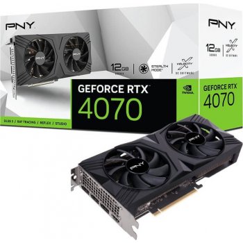 PNY GeForce RTX 4070 VERTO Dual Fan 12GB GDDR6X VCG407012DFXPB1