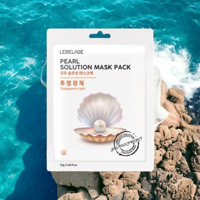 Lebelage Hydratační plátýnková maska s výtažkem ze ženšenu Pearl Solution Mask 23 ml / 1 ks – Zboží Dáma