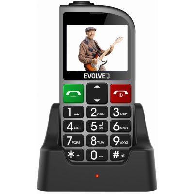 EVOLVEO EasyPhone FM, mobilní telefon pro seniory s nabíjecím stojánkem (stříbrná barva) EP-800-FMS – Hledejceny.cz