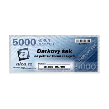 Dárkový poukaz Alza.cz na nákup zboží v hodnotě 5000 Kč