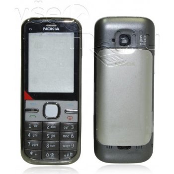 Kryt Nokia C5 šedý