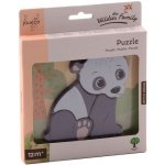 Jouéco the Wildies Family dřevěné mini puzzle Bear – Hledejceny.cz