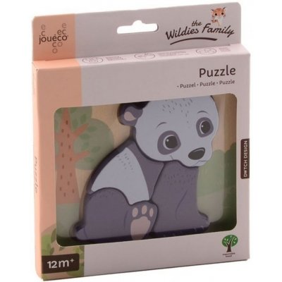 Jouéco the Wildies Family dřevěné mini puzzle Bear – Hledejceny.cz