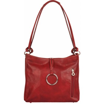 Il Giglio dámská kožená kabelka přes rameno 095-1 červená – Zboží Mobilmania