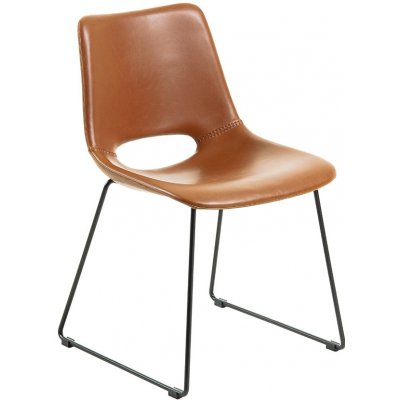 Kave Home Zahara Koňakově hnědá koženková – Hledejceny.cz