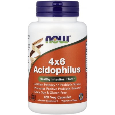 Now Foods Probiotikum 4x6 Acidophilus 120 kapslí – Hledejceny.cz