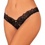 Obsessive Donna Dream Crotchless Thong Black – Zboží Dáma