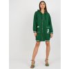 Dámská mikina Oversize mikina s kapsami RV-BL-8149.91P-dark green