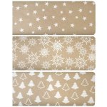 Anděl Vánoční balicí papír - kraft - bílý potisk - 0,7 x 2 m - 13201 – Hledejceny.cz