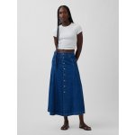 GAP džínová maxi sukně s knoflíky tmavě modrá – Sleviste.cz