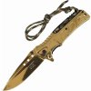 Nůž Herbertz Einhandmesser, Stahl 3Cr13Mov, rostfrei, Flipper, Liner Lock, goldfarbene Bechic 5