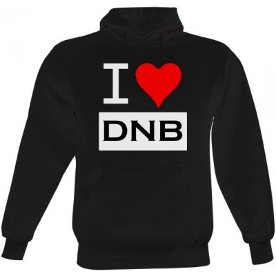 s potiskem I LOVE DNB Černá – Zboží Mobilmania