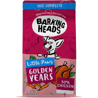 Barking Heads Little Paws Golden Years Chicken 1,5 kg – Zboží Mobilmania