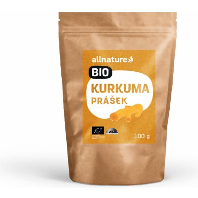 Allnature Kurkuma prášek Bio 100 g – Sleviste.cz