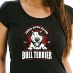 STRIKER Dámské tričko bullterier Černá – Zboží Dáma