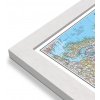 Nástěnné mapy National Geographic Rusko - nástěnná mapa Classic 77 x 60 cm Varianta: mapa v dřevěném rámu, Provedení: Pegi bílý