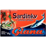 Giana Sardinky v tomatové omáčce 125 g – Zboží Dáma