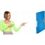 LEITZ Desky s gumičkou Wow Jumbo, modrá, 30 mm, PP, A4 – Hledejceny.cz