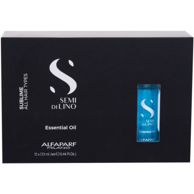 Alfaparf Milano Semí dí Líno Sublime Essential Oil olejová péče pro všechny typy vlasů 12 x 13 ml