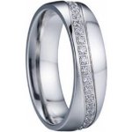 Šperky4U dámský ocelový prsten se zirkony šíře OPR0080 D – Zboží Mobilmania