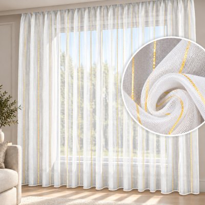 Olzatex Kusová záclona Goldia s olůvkem 200x300 – Hledejceny.cz