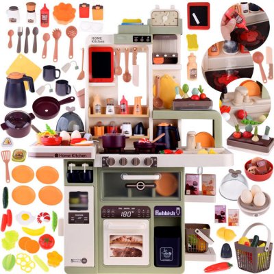JOKO Dětská kuchyňka Beibe s tekoucí vodou a párou 88 ks – Zboží Dáma