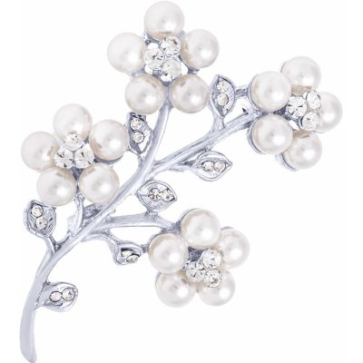 Biju Brož kytka stříbrná 9002033-1 – Zboží Dáma