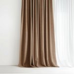 Goldea dekorační závěs peru - hnědý 280x135 cm – Hledejceny.cz