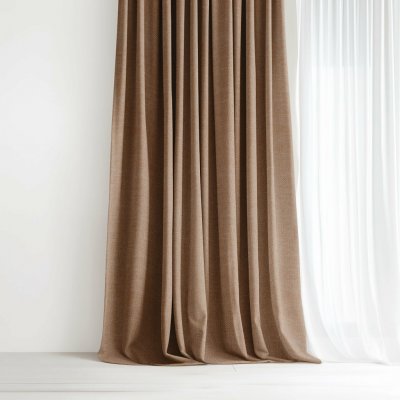 Goldea dekorační závěs peru - hnědý 280x135 cm – Hledejceny.cz