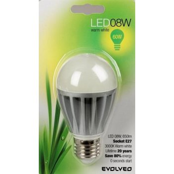 Evolveo EcoLight LED žárovka 8W E27 8WA60BL