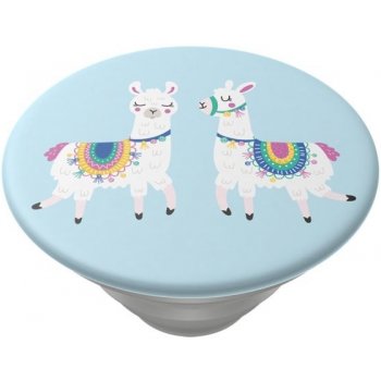 PopSockets PopTop Gen.2, Llamalliance in Blue, dvě lamy na modrém pozadí, výměnný vršek