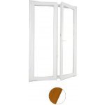Aluplast dvoukřídlé balkonové dveře Dvojsklo Oregon/bílá Pravé 130 x 220 cm – Hledejceny.cz