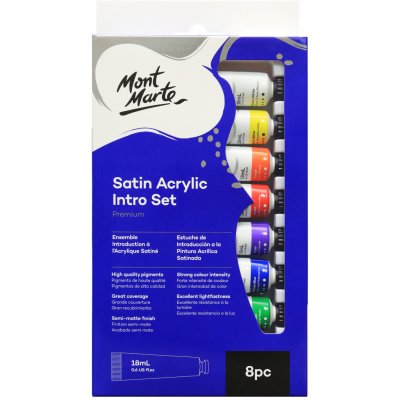 Mont Marte sada akrylových barev BASIC 8 x 18 ml papírový obal – Zbozi.Blesk.cz