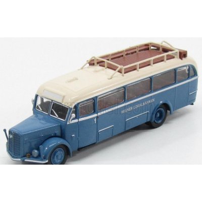 Brekina plast Saurer Bt4500 Autobus Wiener Lokalbahnen 1954 Světle Modrá Slonová Kost 1:87 – Hledejceny.cz