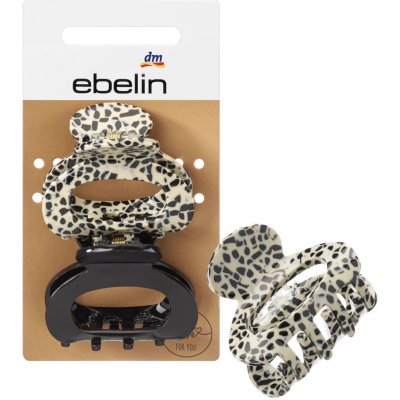 ebelin midi sponky do vlasů černé bílé puntíky elegantní styling 2 ks – Zboží Mobilmania