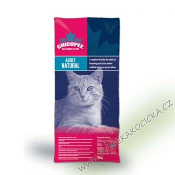Chicopee Cat Adult Natural 15 kg od 1 389 Kč - Heureka.cz