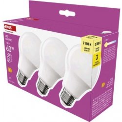 Emos LED žárovka Classic A60 E27 7 W 60 W 806 lm teplá bílá