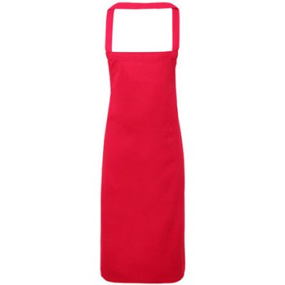 Premier Workwear Zástěra s laclem z biobavlny bez kapsy PR102 Hot Pink Pantone 214c 60x87cm – Hledejceny.cz